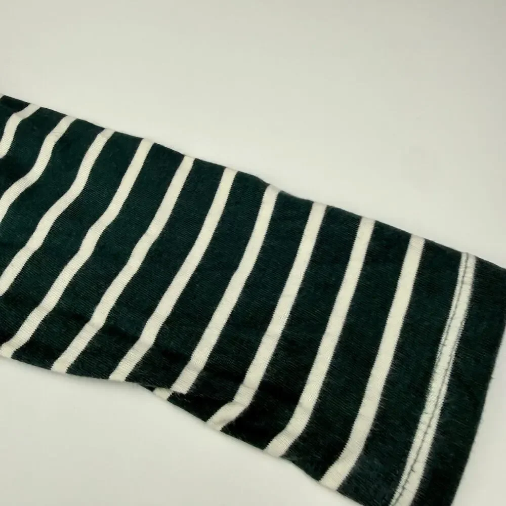 Hanna Andersson Green Striped Horse Dress, Size 6/7